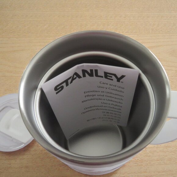 The Stanley Stay-Hot Camp Mug,24 oz, White Gold Frost,NWT, No box - Picture 8 of 11